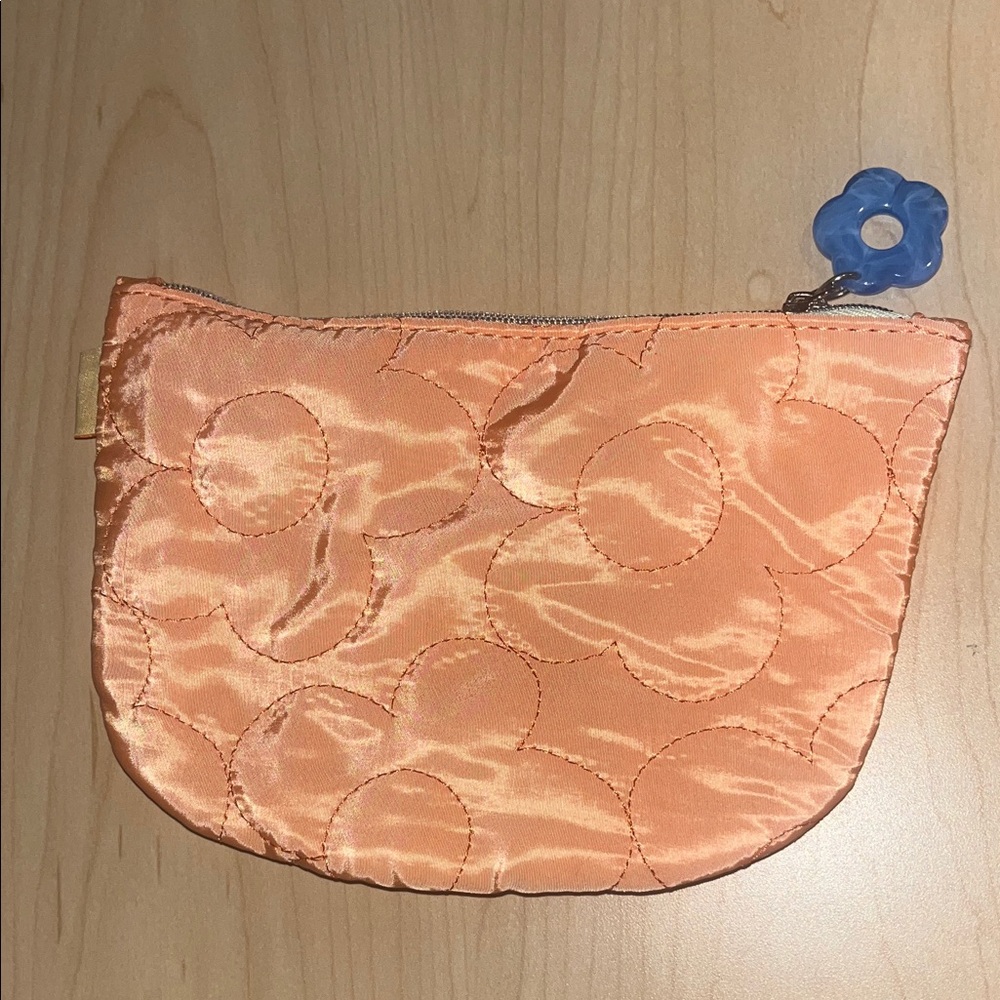 ipsy Orange Quilted Pouch